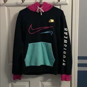 multi colored nike hoodie